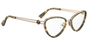 Premium Women Moschino Eyeglasses: MOS585 - Havana - SpecSMART Eye Clinic (Diagonal View)